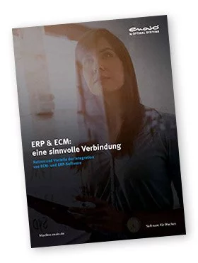 Cover Whitepaper ERP & ECM – eine sinnvolle Verbindung.