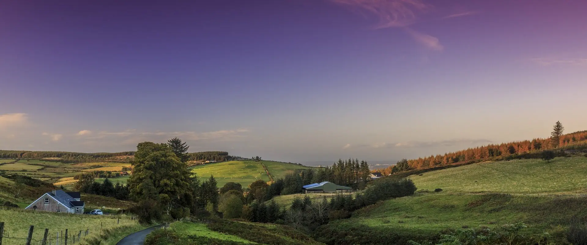 Landschaftsaufnahme in der Nähe von Dublin