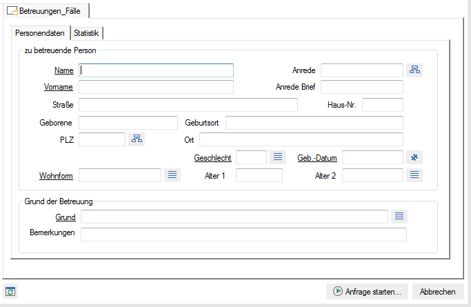 Ein Screenshot eines Betreuungsbehörden-Formulars in Microsoft Office.