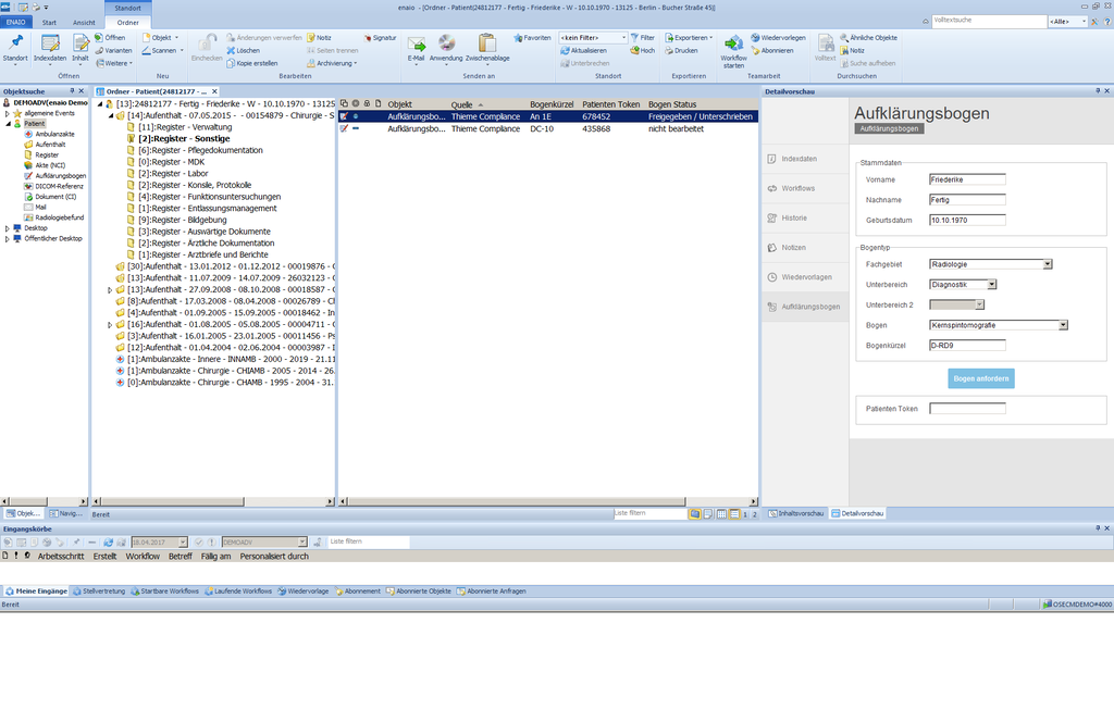 Ein Screenshot eines Computerbildschirms mit einer digitalen Aufklärungsdatei.