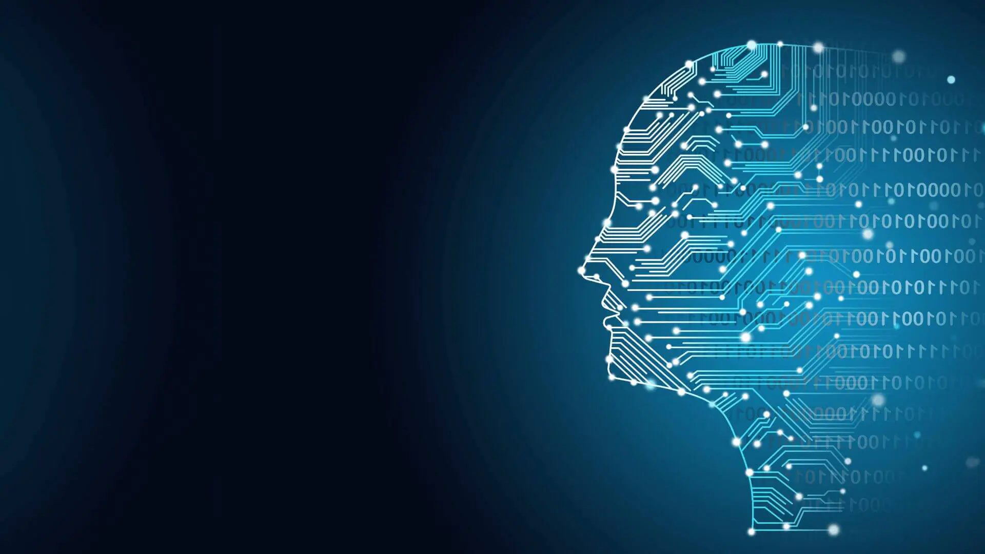 Eine digitale Illustration eines menschlichen Kopfprofils